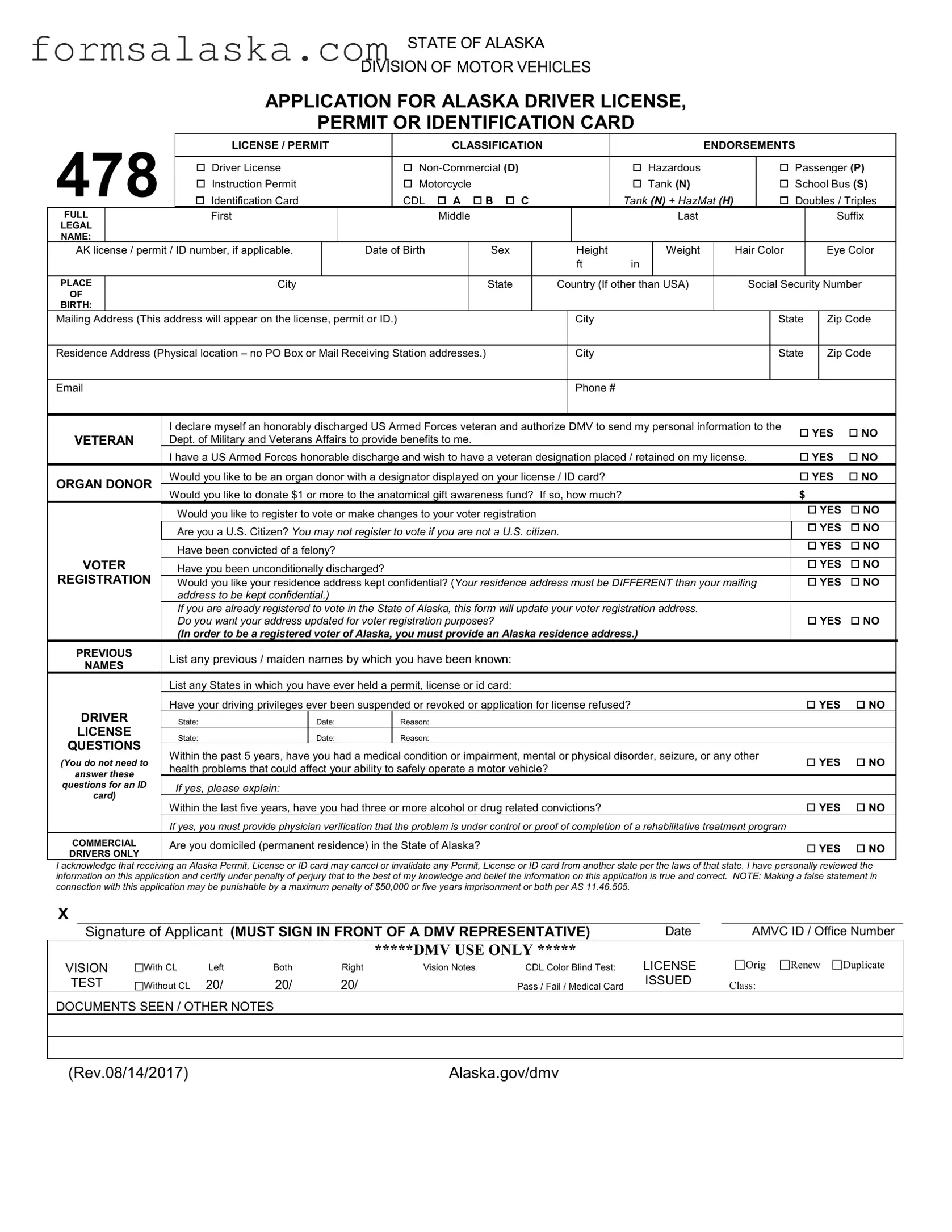 Blank 478 Alaska PDF Template